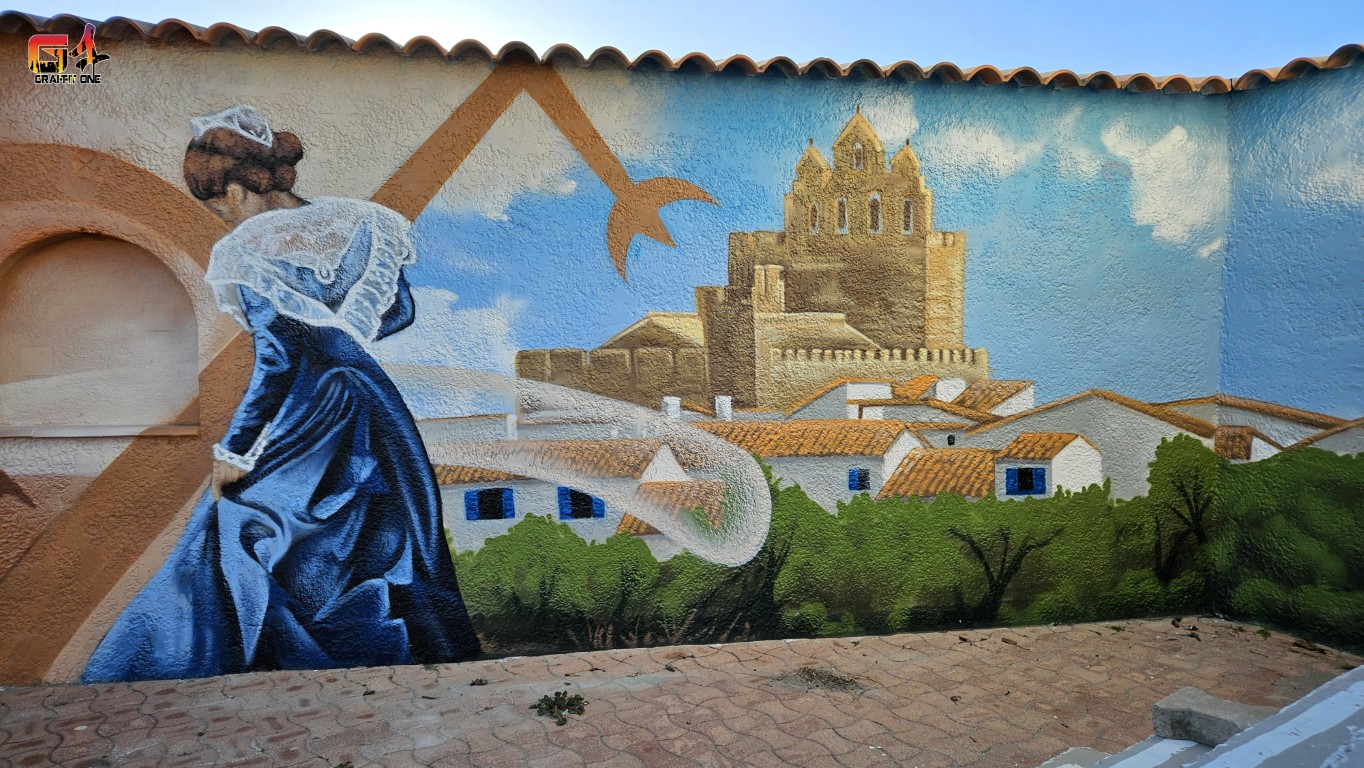 Fresque murale en Camargue